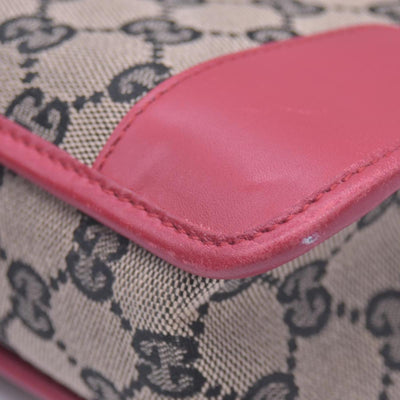 $650 Gucci Vintage GG Canvas Shoulder Bag CONSIGNMENT 10021000