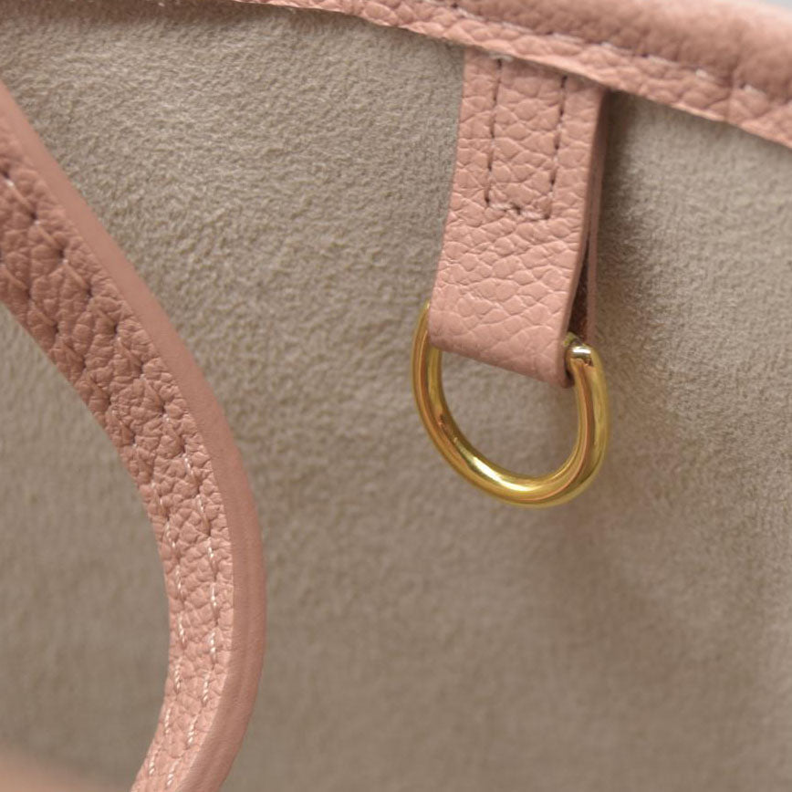 $3050 Louis Vuitton Empreinte Monogram Giant Neverfull MM Trianon Pink Cream