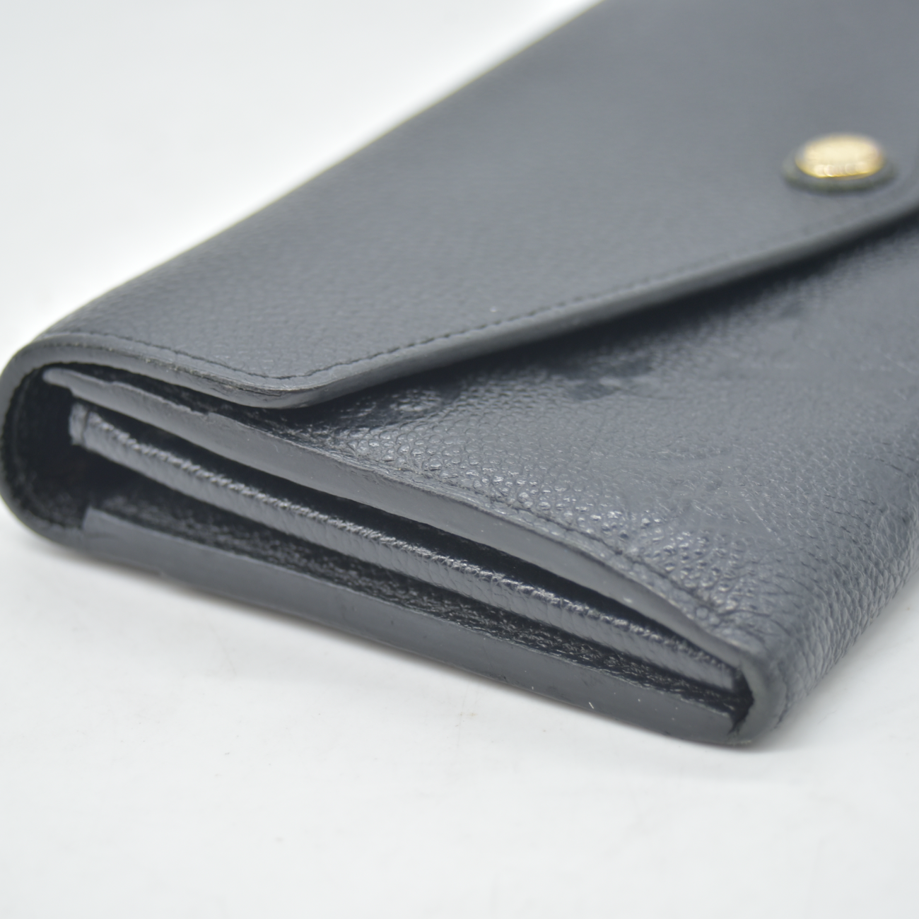 $1060 2016 Louis Vuitton Empreinte Sarah Wallet NM Black CA2116
