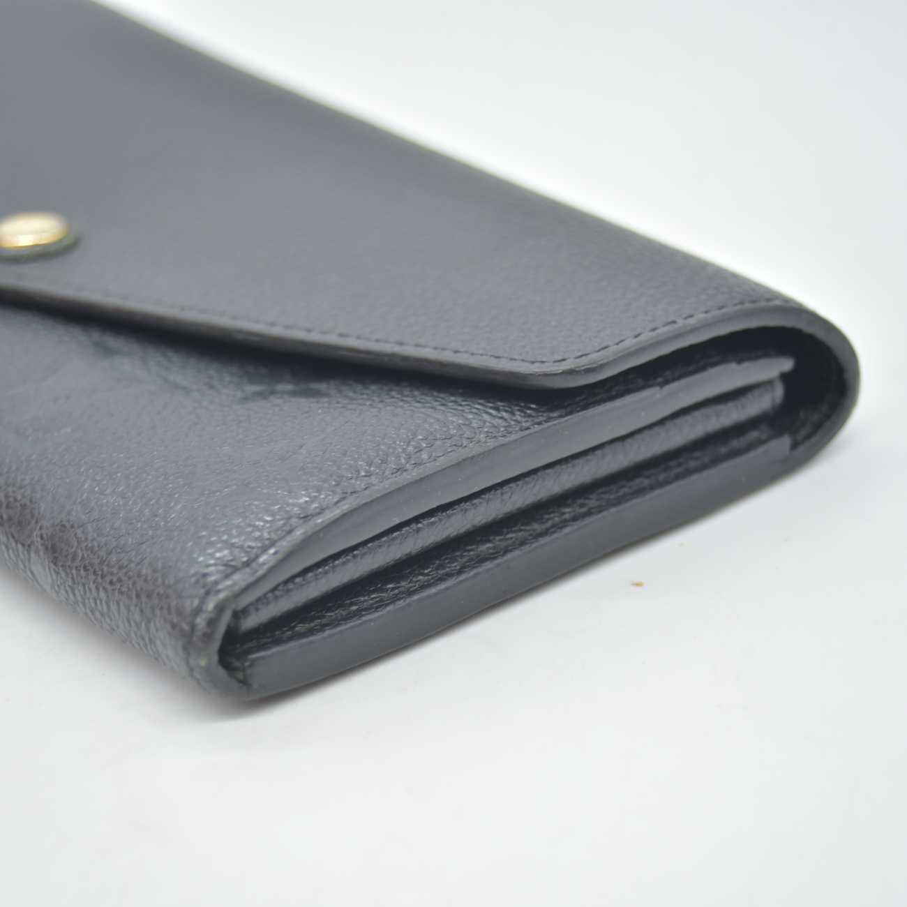 $1060 2016 Louis Vuitton Empreinte Sarah Wallet NM Black CA2116