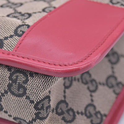 $650 Gucci Vintage GG Canvas Shoulder Bag CONSIGNMENT 10021000