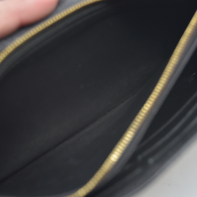 $1060 2016 Louis Vuitton Empreinte Sarah Wallet NM Black CA2116