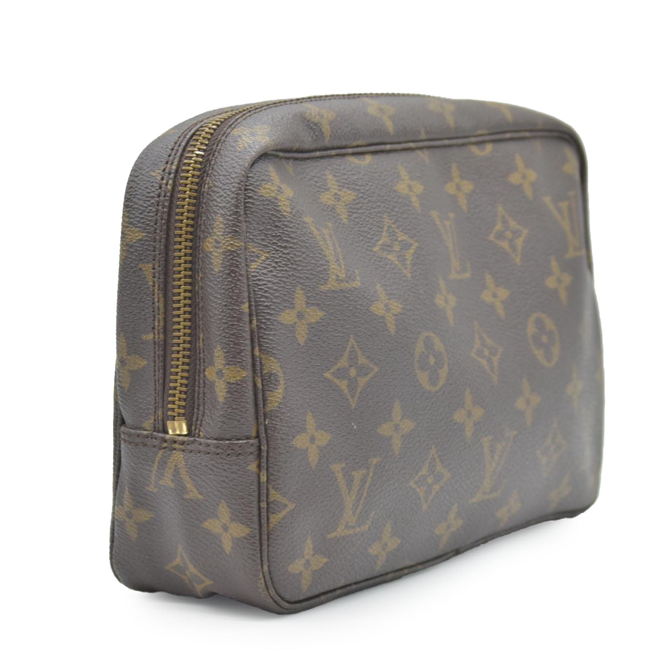 $600 1986 Louis Vuitton Monogram Trousse Toilette 23 Clutch Pouch Bag 864TH