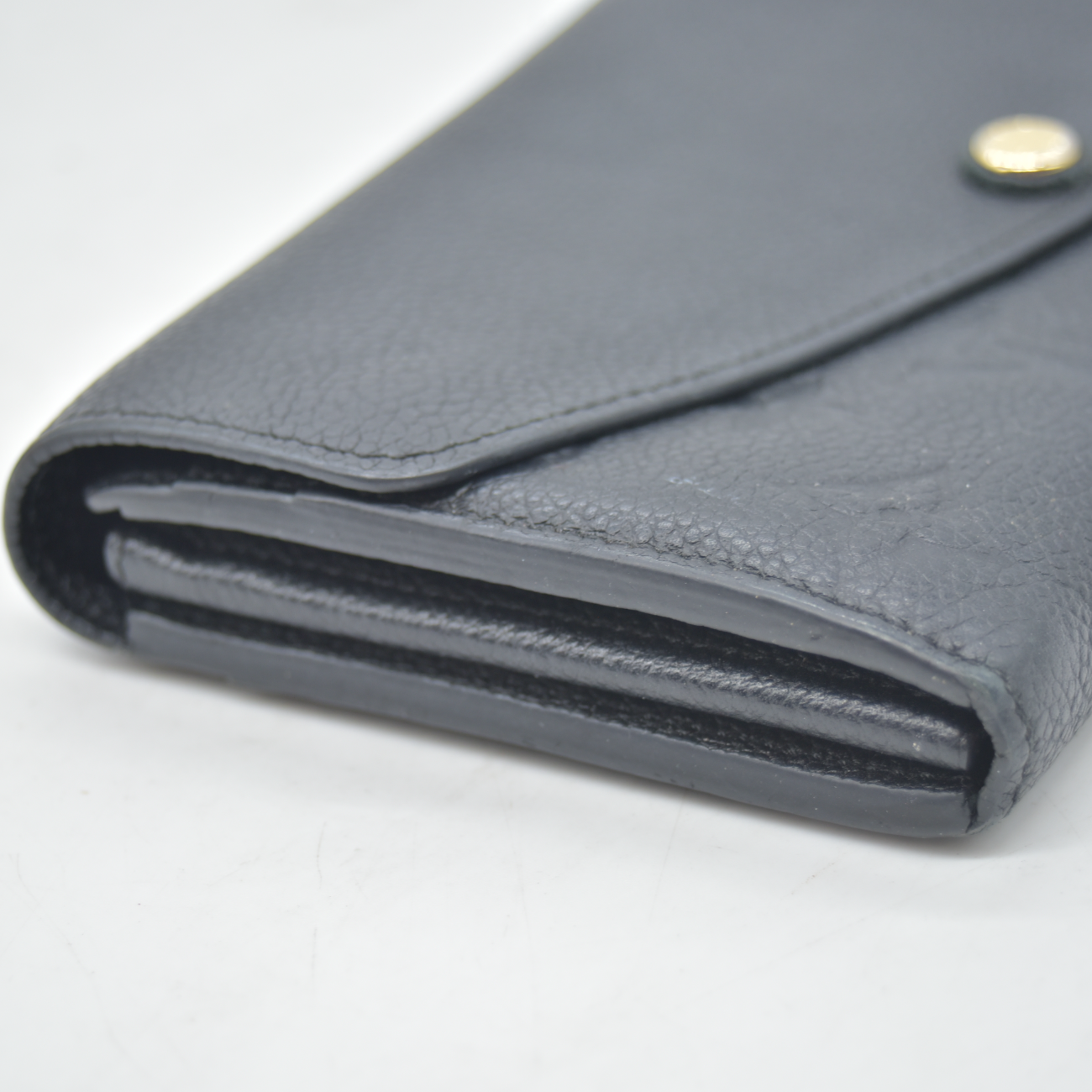 $1060 2015 Louis Vuitton Empreinte Sarah Wallet NM Black CA2115
