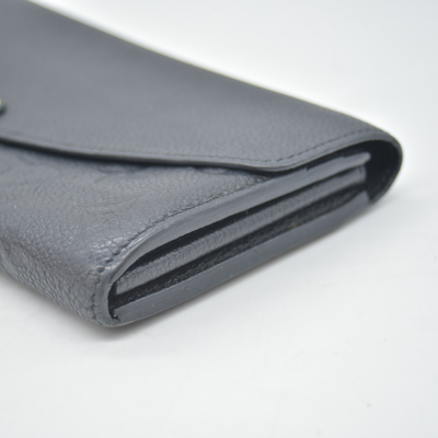 $1060 2015 Louis Vuitton Empreinte Sarah Wallet NM Black CA2115