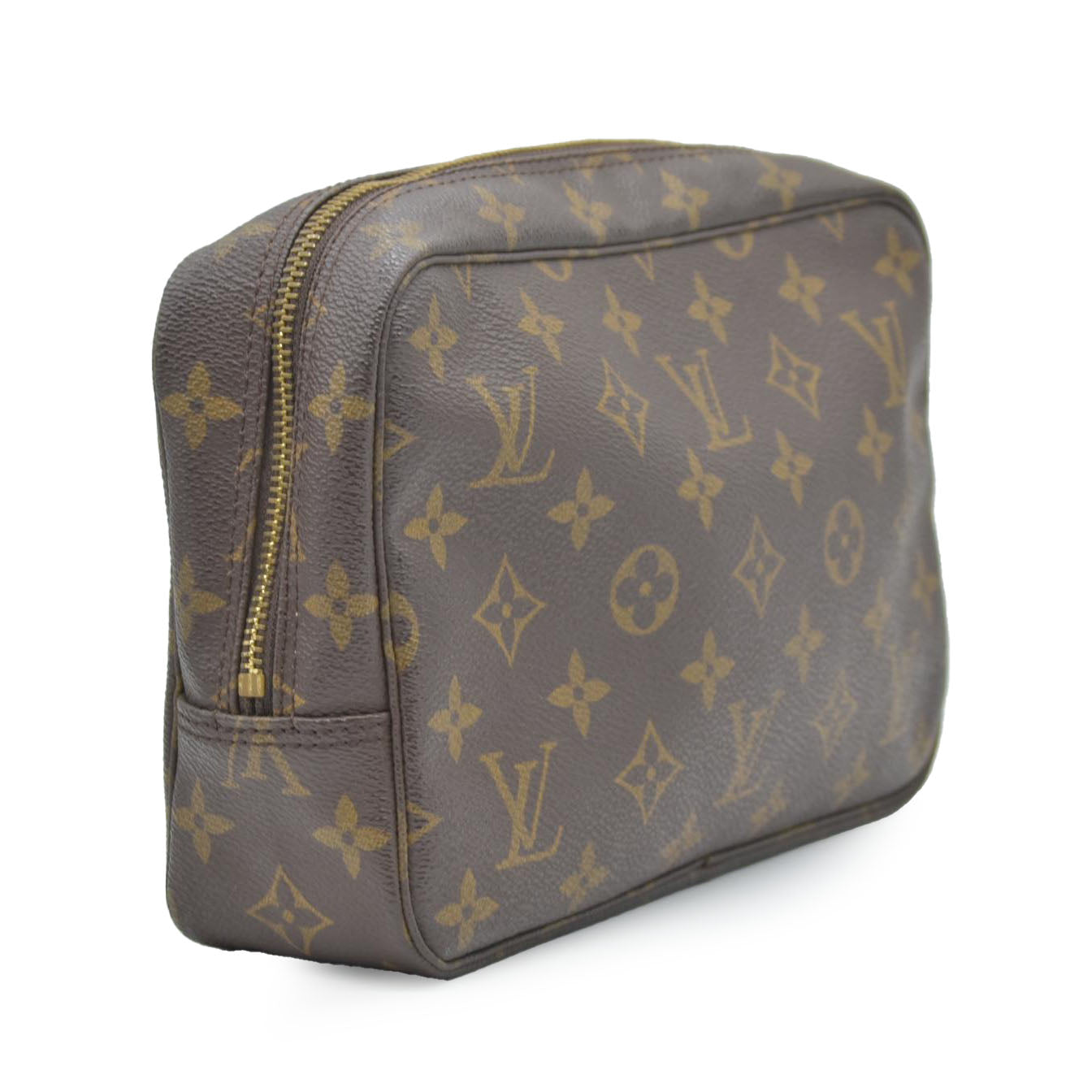 $600 1990 Louis Vuitton Monogram Trousse Toilette 23 Clutch Pouch Bag TH1910