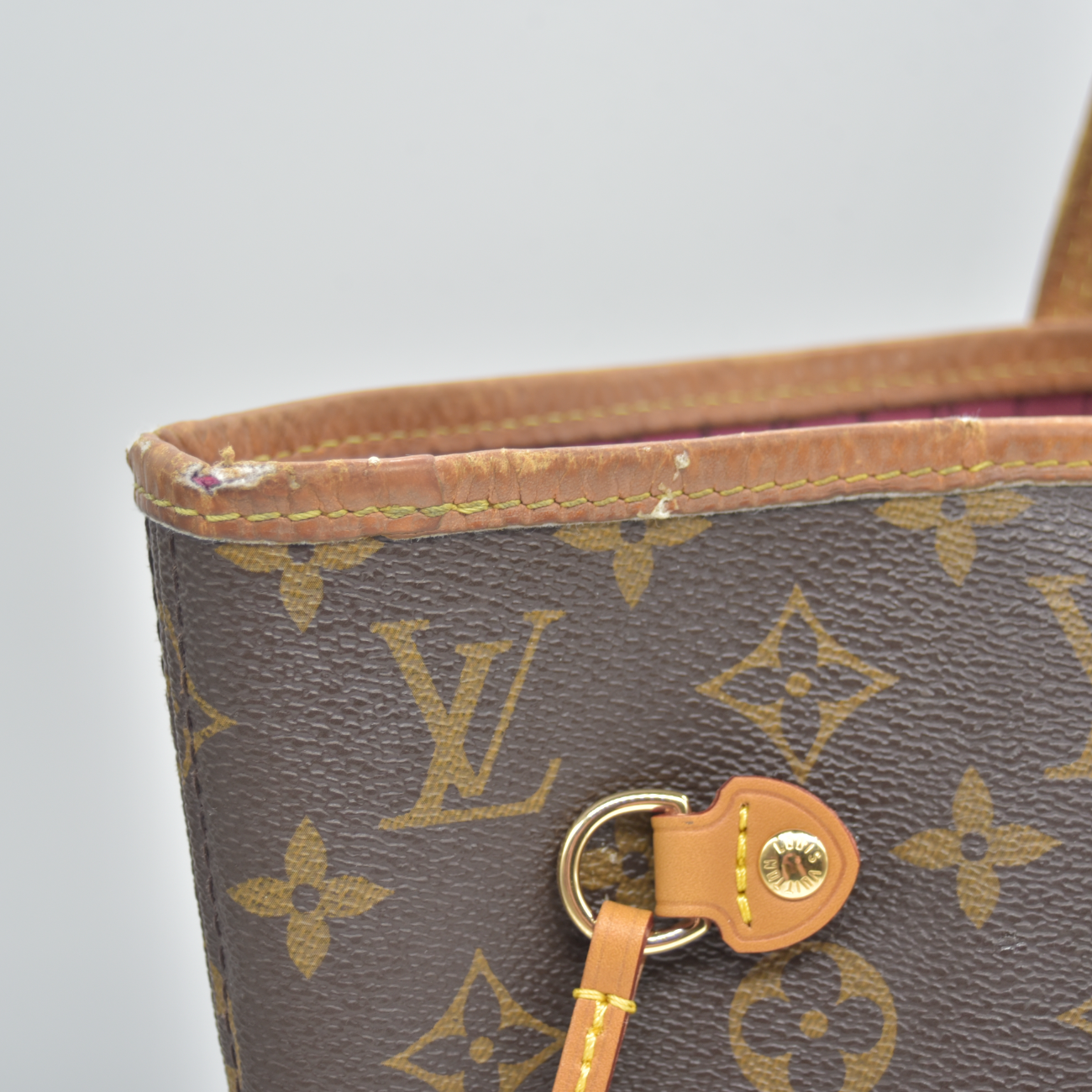 $2240 2018 Louis Vuitton Monogram Neo Neverfull Fuchsia CA4148