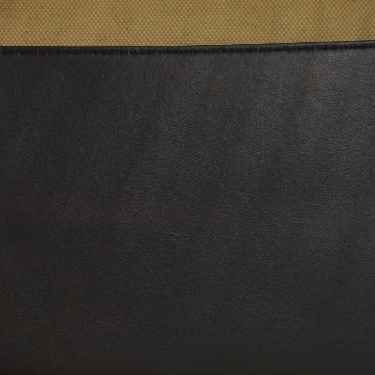 $2490 Burberry Cotton Soft Canvas Calfskin Medium Belt Tote Natural Black