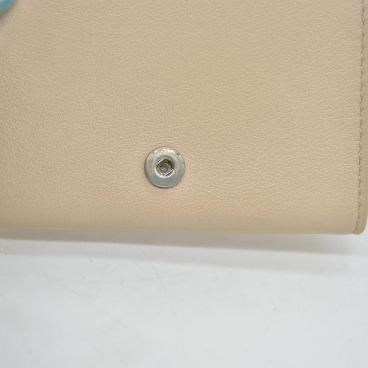 $450 BALENCIAGA Envelope Trifold Compact Wallet Beige CONSIGNMENT 10020290