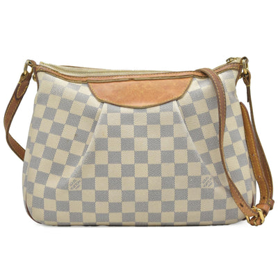 $1270 2012 Louis Vuitton Damier Azur Siracusa PM MI0142