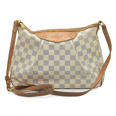 $1270 2012 Louis Vuitton Damier Azur Siracusa PM MI0142