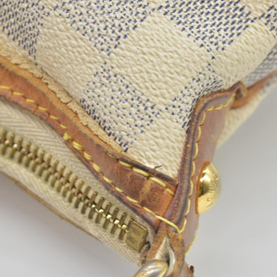 $1270 2012 Louis Vuitton Damier Azur Siracusa PM MI0142