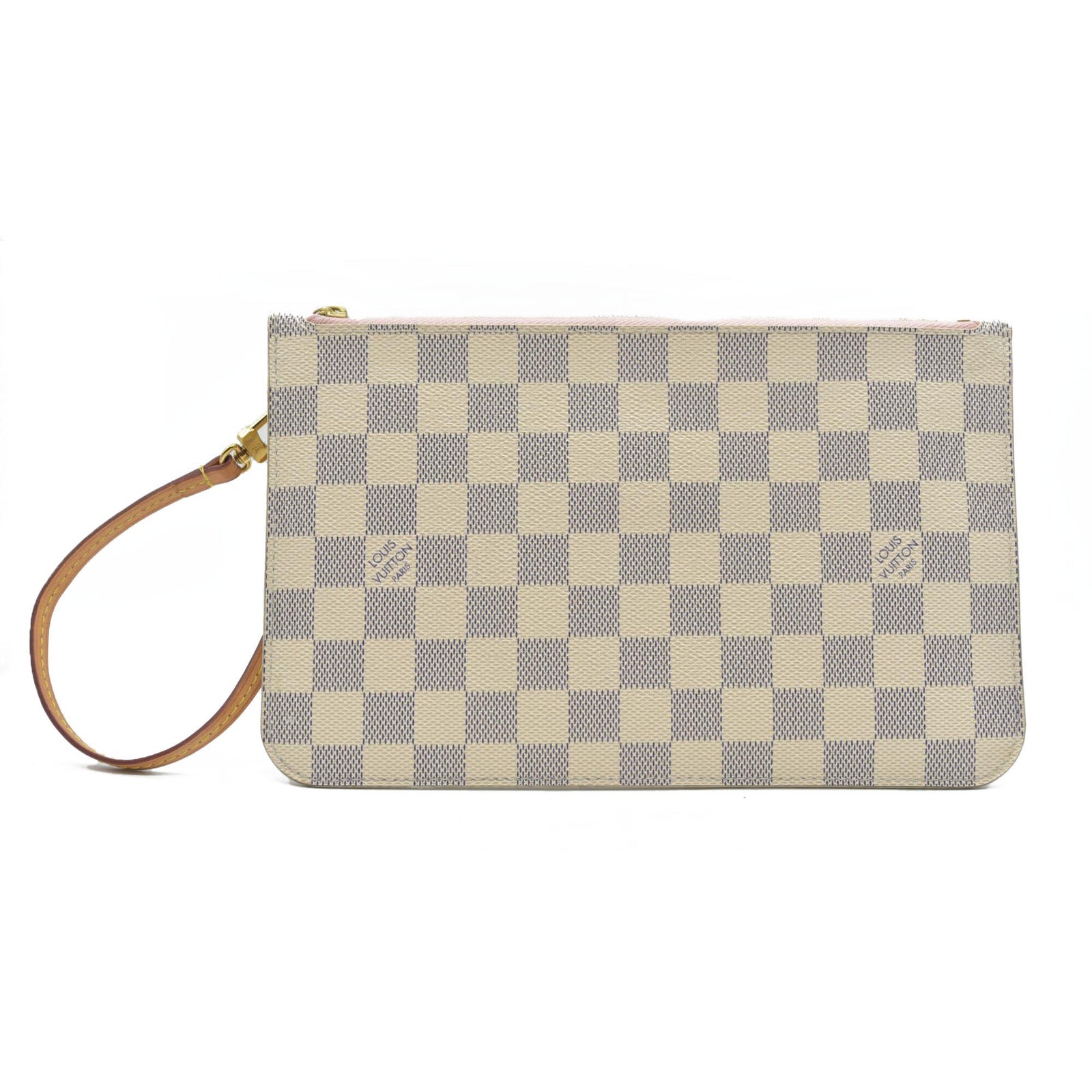 Louis Vuitton Damier Azur Neverfull GM MM Pochette FL3167 Rose Ballerine
