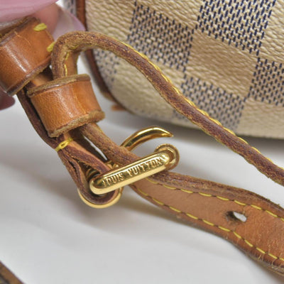 $1270 2012 Louis Vuitton Damier Azur Siracusa PM MI0142