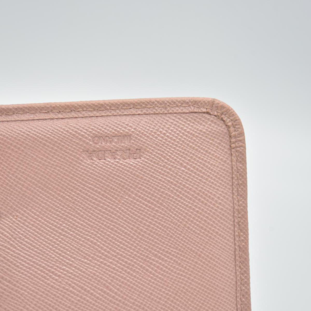 $650 PRADA Saffiano Compact Wallet Pink CONSIGNMENT