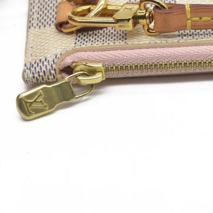 Louis Vuitton Damier Azur Neverfull GM MM Pochette FL3167 Rose Ballerine