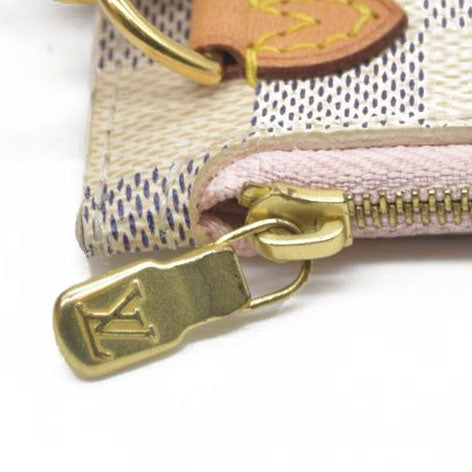 Louis Vuitton Damier Azur Neverfull GM MM Pochette FL3167 Rose Ballerine