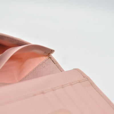 $650 PRADA Saffiano Compact Wallet Pink CONSIGNMENT