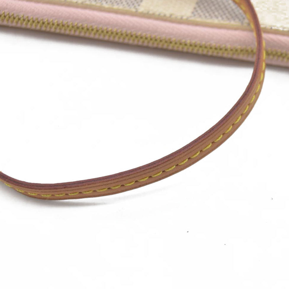 Louis Vuitton Damier Azur Neverfull GM MM Pochette FL3167 Rose Ballerine
