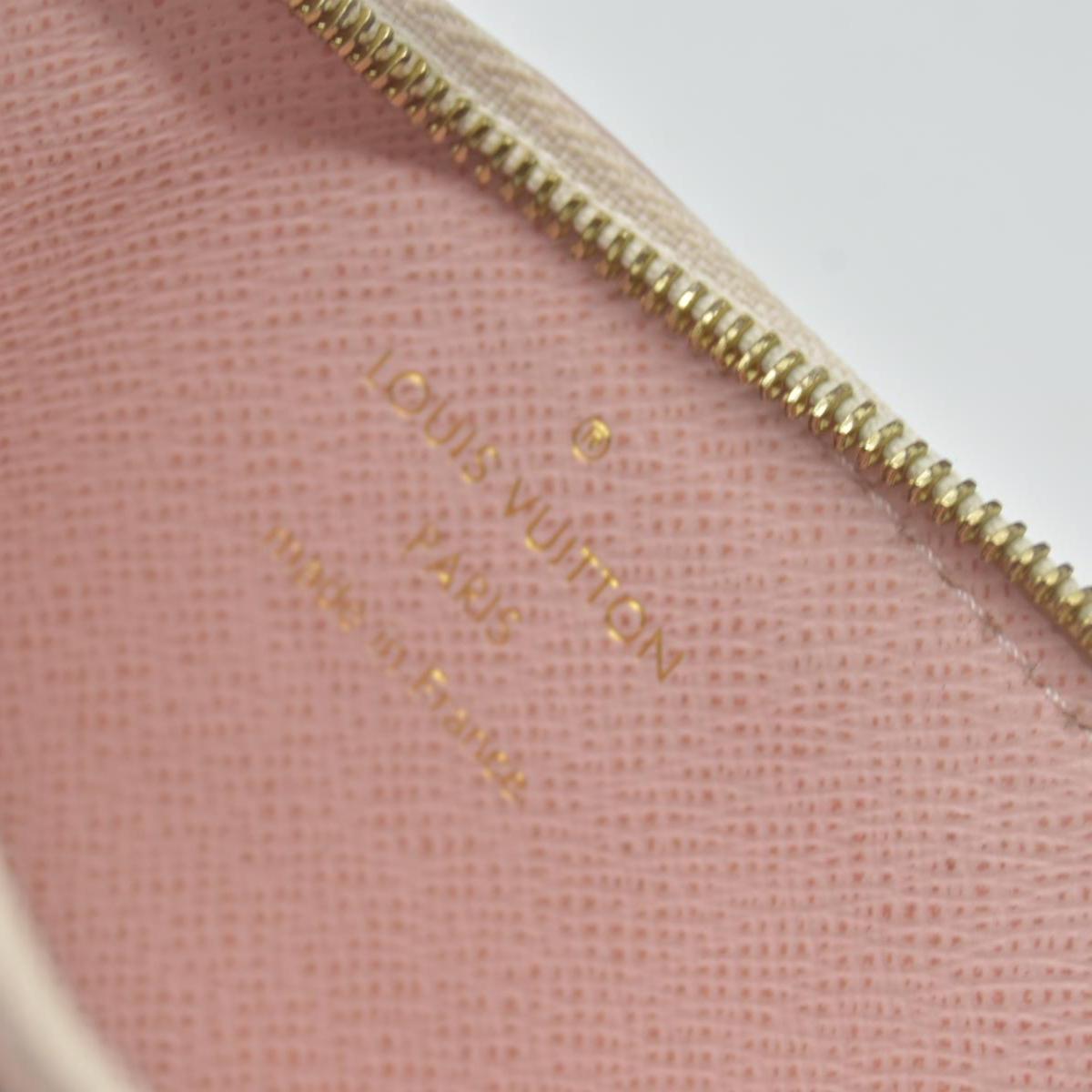$675 Louis Vuitton Damier Azur Recto Verso Card Holder Rose Ballerine
