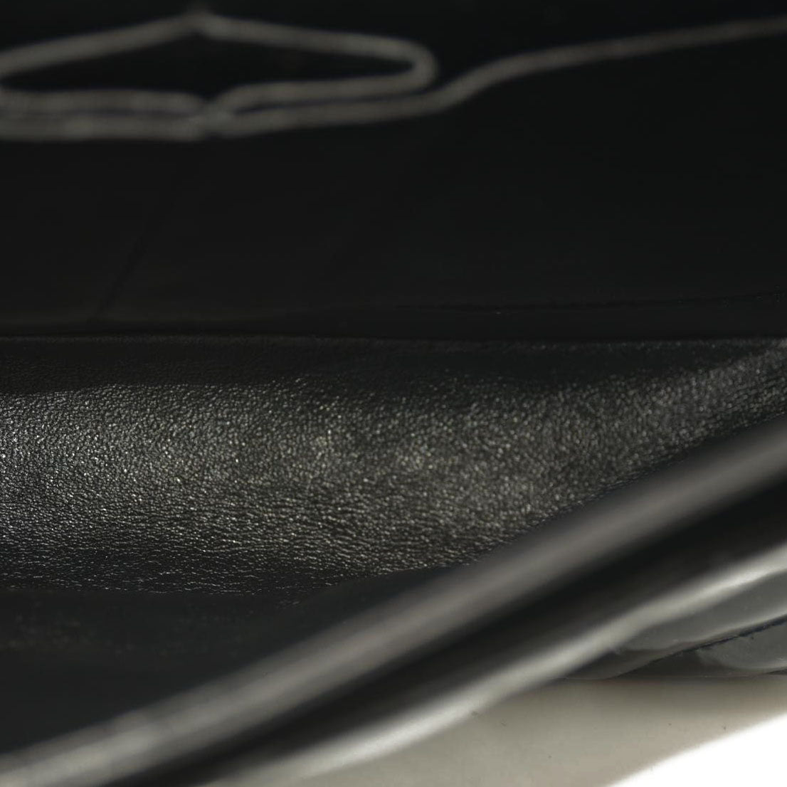 Chanel Patent Chevron Quilted Medium Double Flap Black