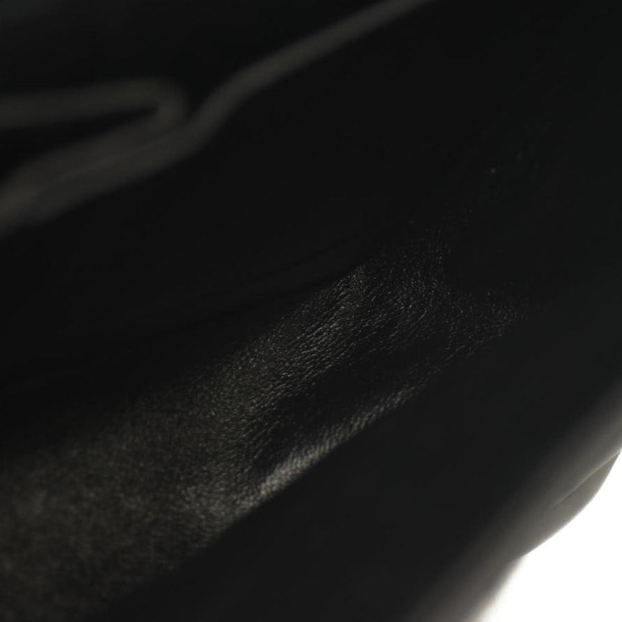 Chanel Patent Chevron Quilted Medium Double Flap Black