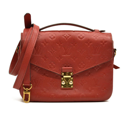 Louis Vuitton  Empreinte Pochette Metis Scarlet