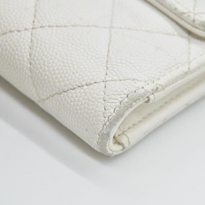 Chanel  Flap Trifold Interlocking CC Logo Wallet