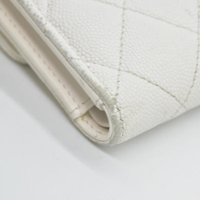 Chanel  Flap Trifold Interlocking CC Logo Wallet