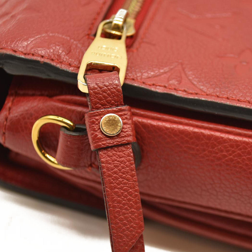 Louis Vuitton  Empreinte Pochette Metis Scarlet