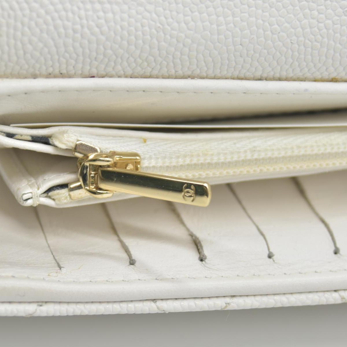 Chanel  Flap Trifold Interlocking CC Logo Wallet