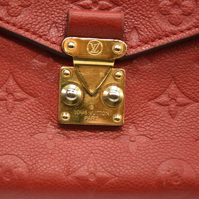 Louis Vuitton  Empreinte Pochette Metis Scarlet