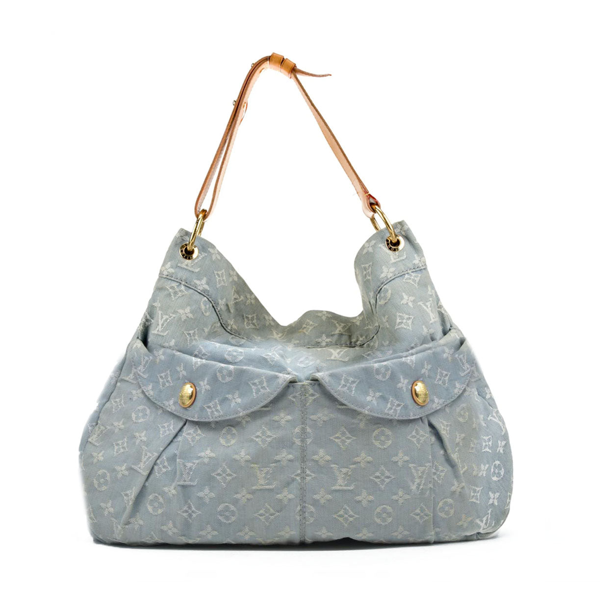 $2000 Louis Vuitton Denim Daily GM Blue Clair