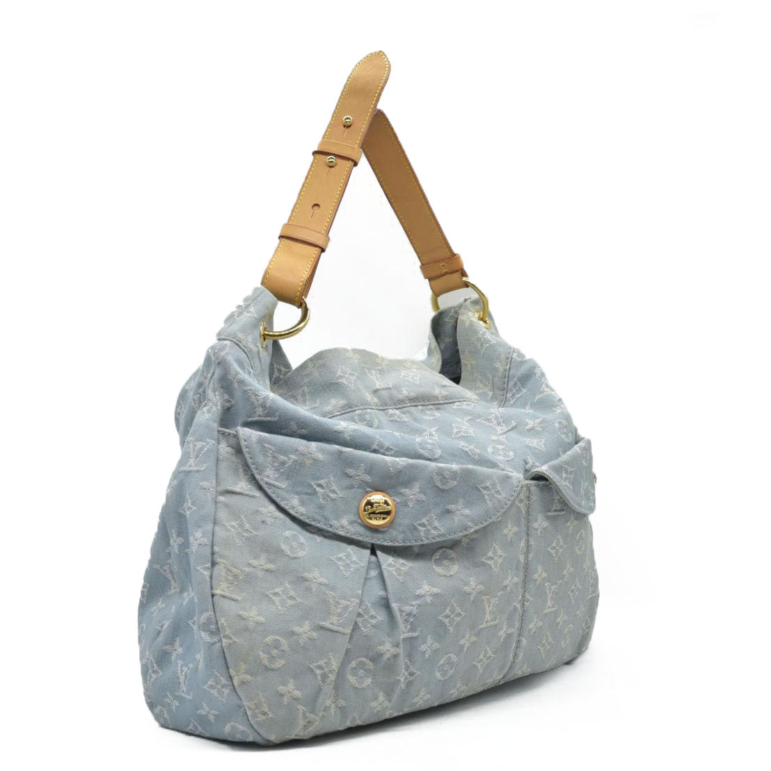 $2000 Louis Vuitton Denim Daily GM Blue Clair