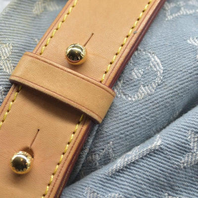 $2000 Louis Vuitton Denim Daily GM Blue Clair