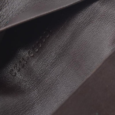 GUCCI Double G Leather 6 Ring Key Case Brown