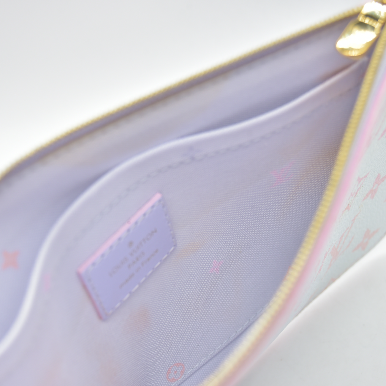 RFID Louis Vuitton Monogram Spring In The City Neverfull MM GM Pochette Sunrise Pastel