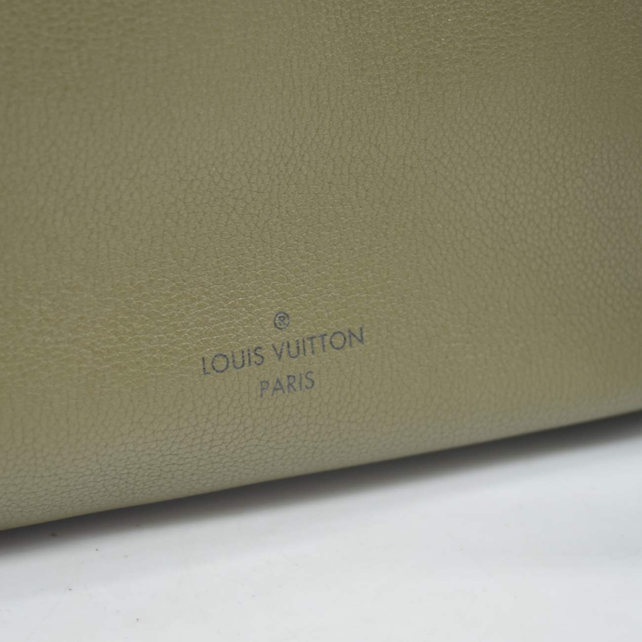 $4700 2020 Louis Vuitton Calfskin Monogram On My Side MM Laurier Green Toffee Latte Beige