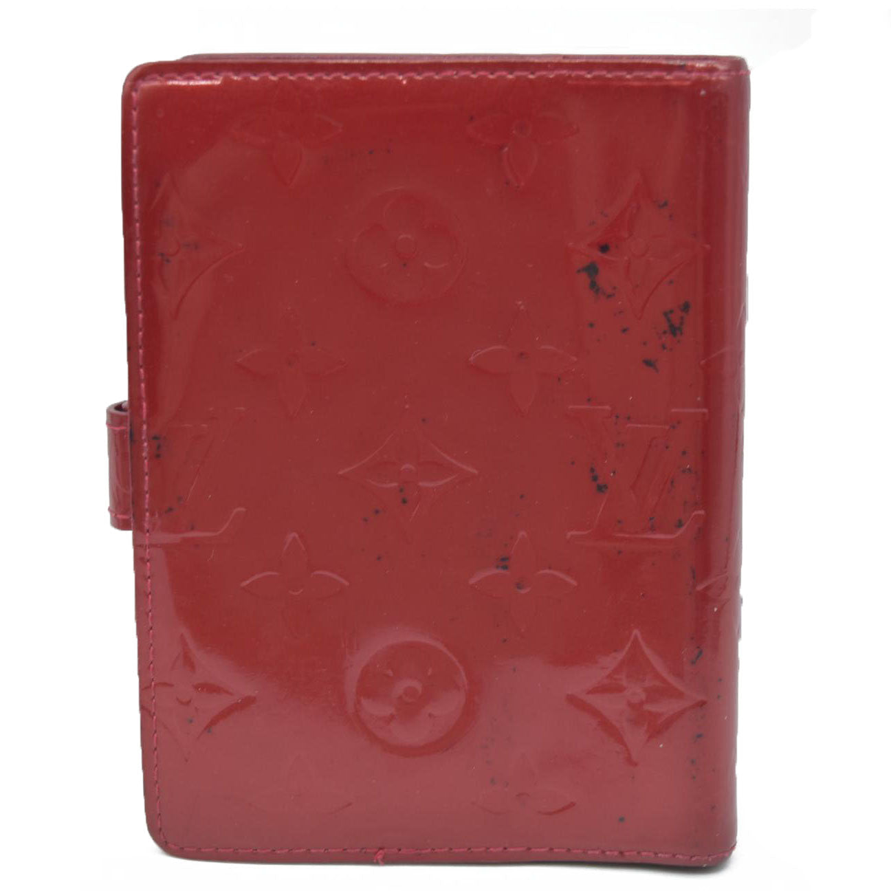 $465 Louis Vuitton  Vernis Small Ring Agenda Cover Pomme D'Amour