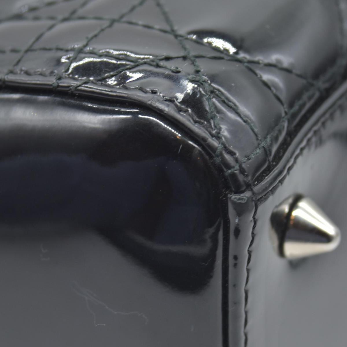 $6700 CHRISTIAN DIOR Cannage Medium Lady Dior Black