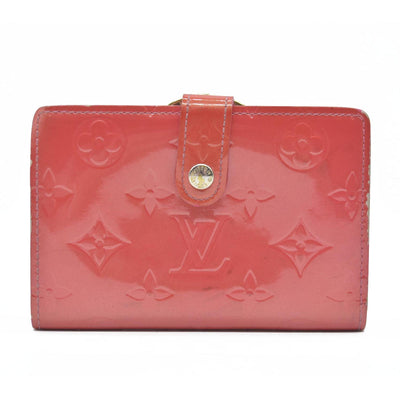 $935 Louis Vuitton Vernis French Purse Wallet Pink Viennois MI1005
