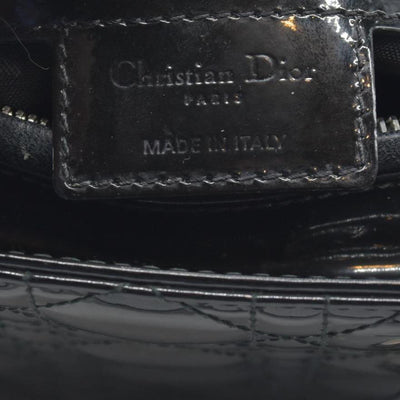 $6700 CHRISTIAN DIOR Cannage Medium Lady Dior Black
