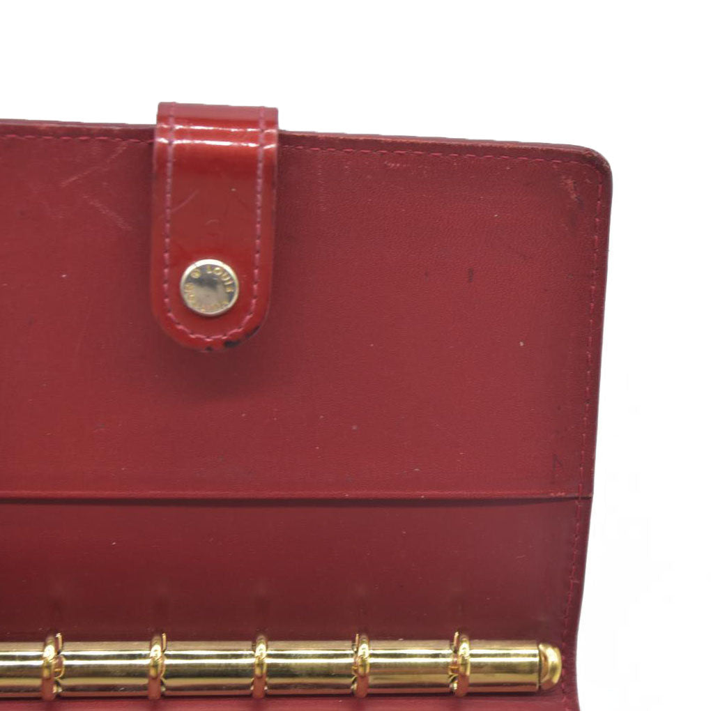 $465 Louis Vuitton  Vernis Small Ring Agenda Cover Pomme D'Amour