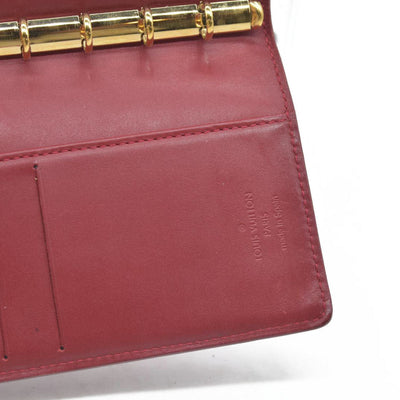 $465 Louis Vuitton  Vernis Small Ring Agenda Cover Pomme D'Amour