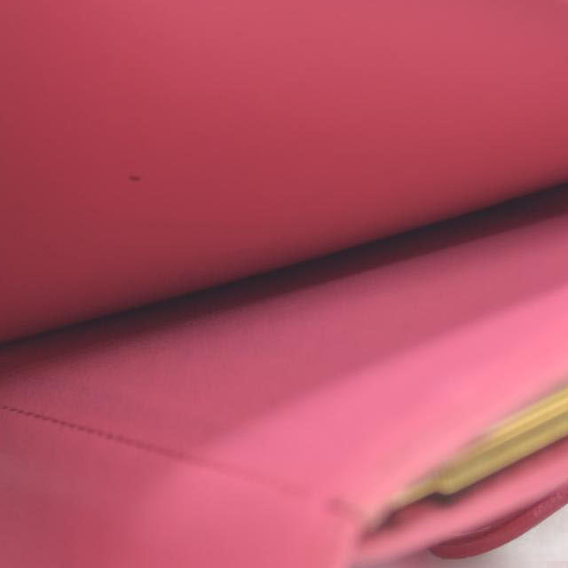 $935 Louis Vuitton Vernis French Purse Wallet Pink Viennois MI1005
