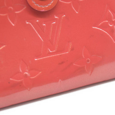 $935 Louis Vuitton Vernis French Purse Wallet Pink Viennois MI1005