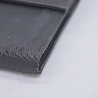 $775 PRADA Logo Plate Nylon Trifold Wallet Black 10021030