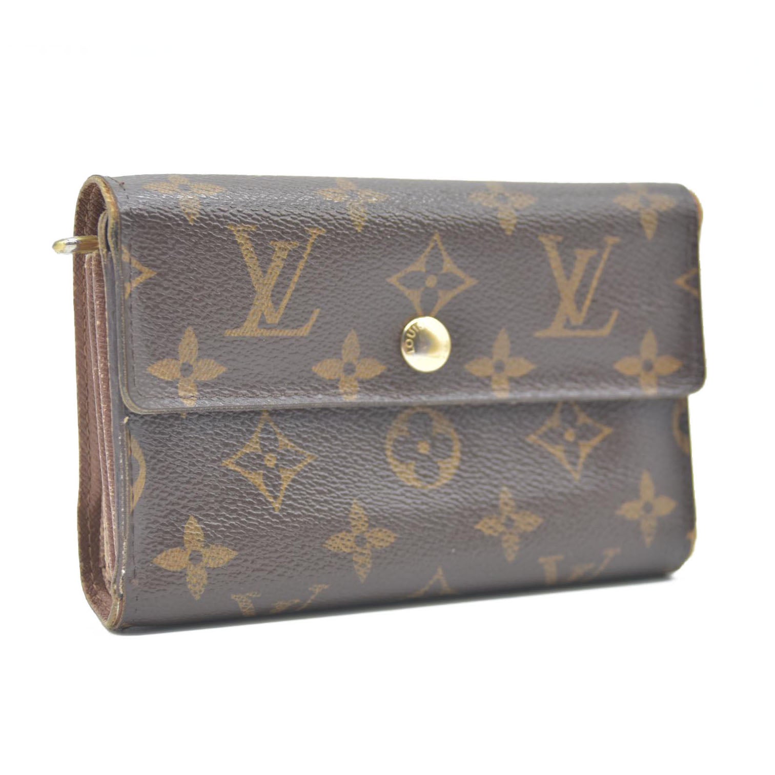 AUCTION $610 LOUIS VUITTON Monogram Alexandra Trifold Wallet CA4098