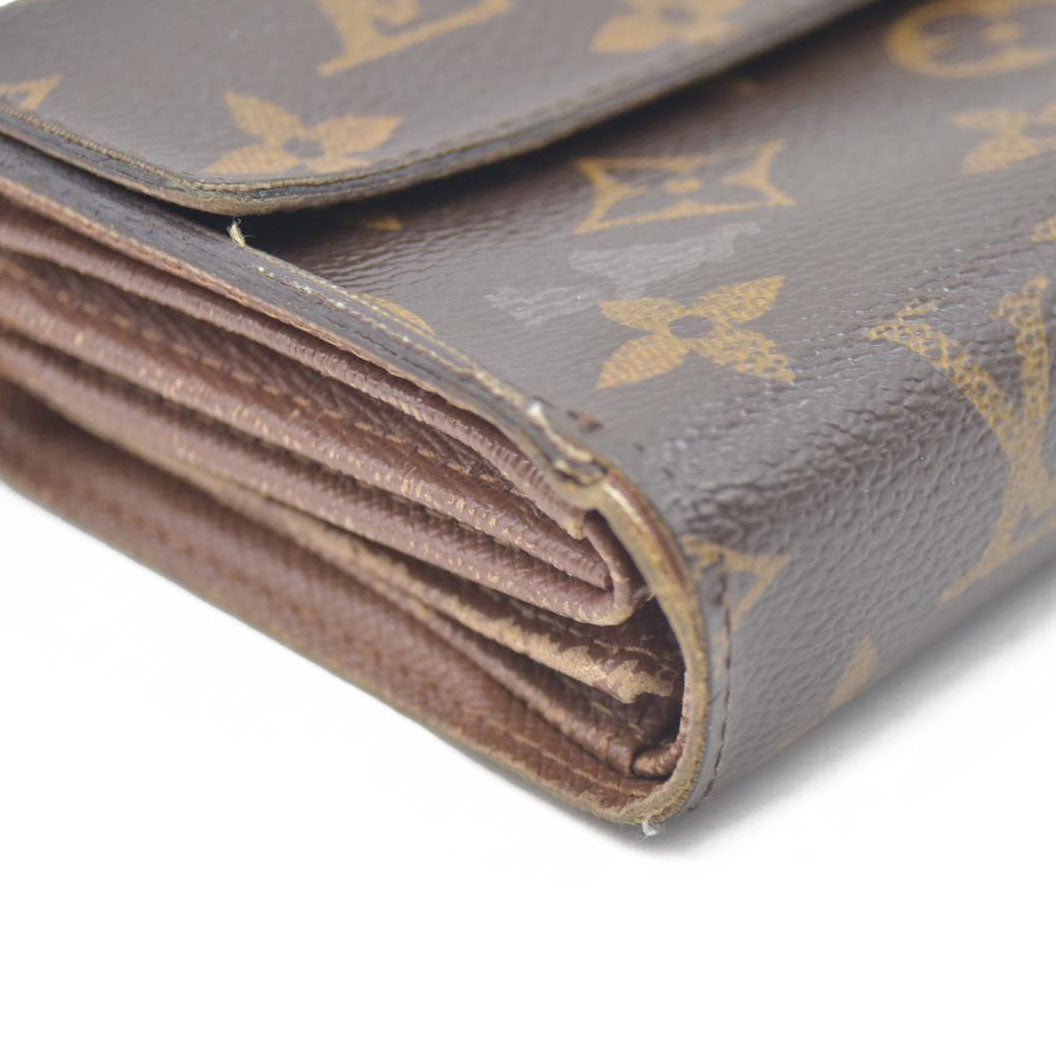 AUCTION $610 LOUIS VUITTON Monogram Alexandra Trifold Wallet CA4098