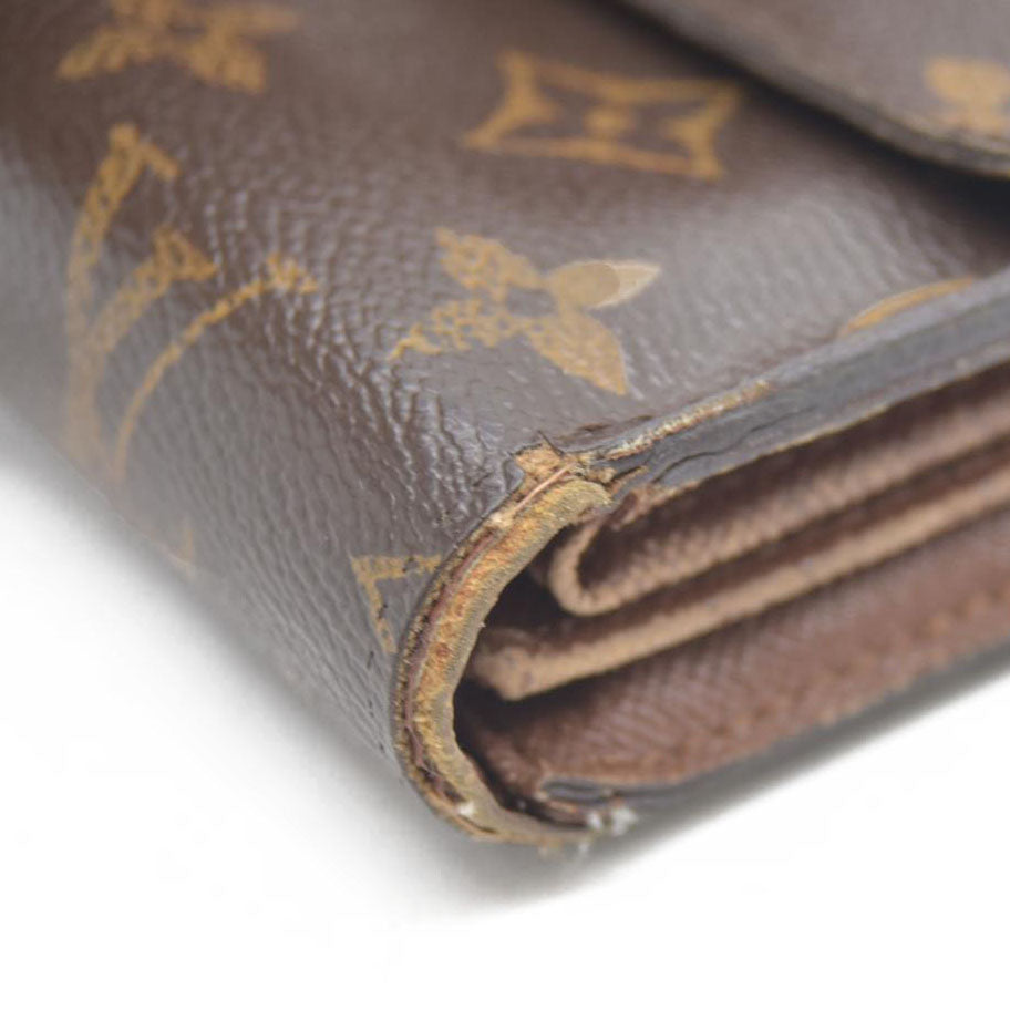 AUCTION $610 LOUIS VUITTON Monogram Alexandra Trifold Wallet CA4098